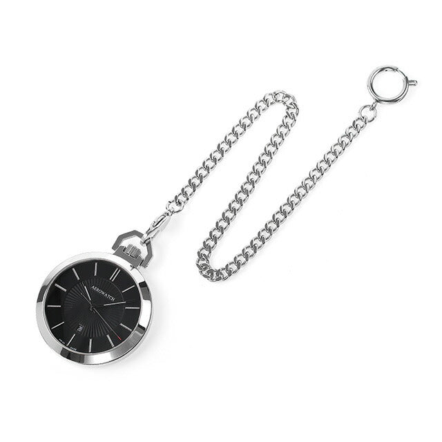 アエロウォッチ クオーツ 懐中時計 メンズ レディース ペンダントウォッチ AEROWATCH 42829 AA03 アナログ ブラック 黒 スイス製 記念品 プレゼント ギフト 42829-AA03