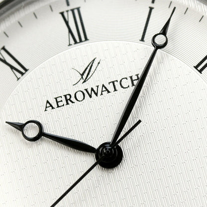 アエロウォッチ クオーツ 懐中時計 AEROWATCH 42830 AA01 アナログ ホワイト 白 スイス製 42830-AA01