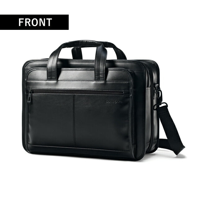 サムソナイト ビジネスバッグ メンズ ブランド LEATHER BUS CASES レザー 43118-1041 ブラック バッグ 43118-1041