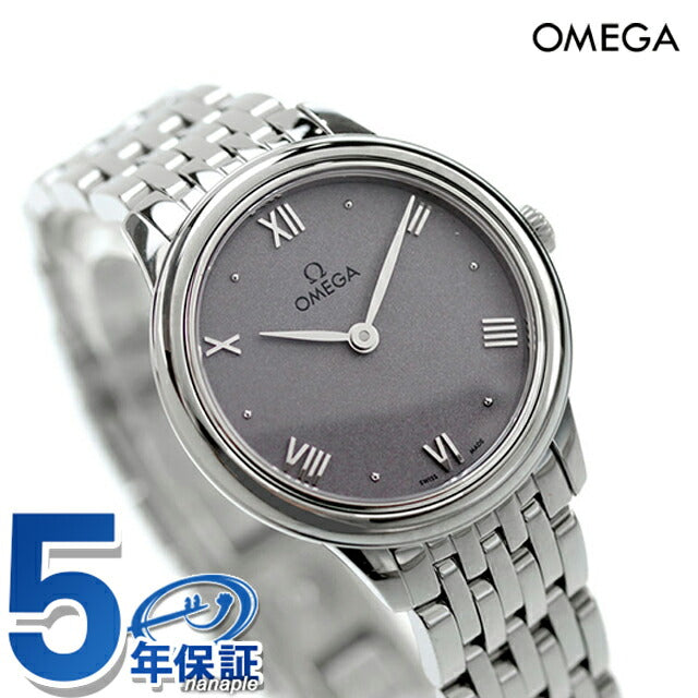 オメガ デビル プレステージ 27mm クォーツ 電池式 腕時計 ブランド レディース OMEGA 434.10.28.60.03.001 アナログ グレー スイス製 434-10-28-60-03-001