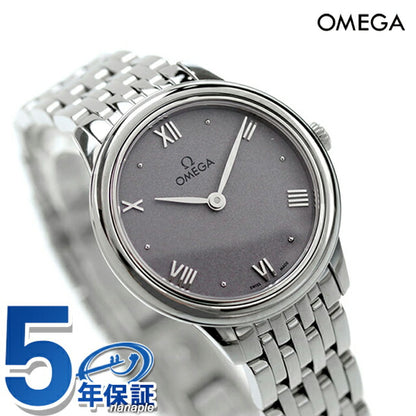 オメガ デビル プレステージ 27mm クォーツ 電池式 腕時計 ブランド レディース OMEGA 434.10.28.60.03.001 アナログ グレー スイス製 434-10-28-60-03-001
