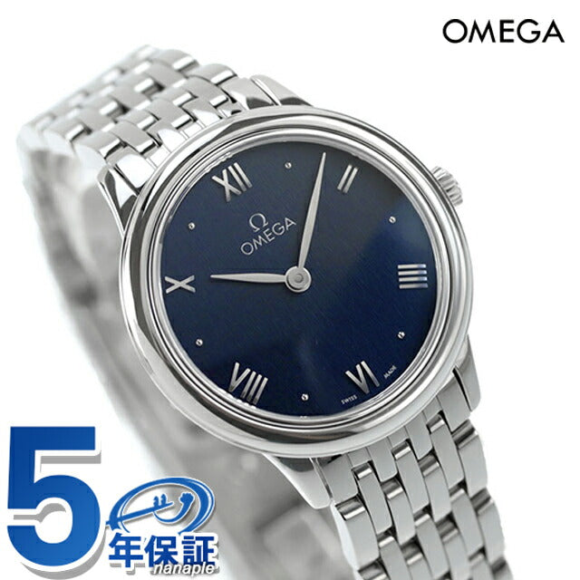 オメガ デビル プレステージ 27mm クォーツ 電池式 腕時計 ブランド レディース OMEGA 434.10.28.60.03.002 アナログ ブルー スイス製 434-10-28-60-03-002