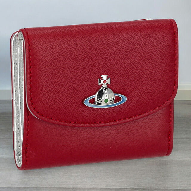 ヴィヴィアン・ウエストウッド 二つ折り財布 レディース ブランド Vivienne Westwood 51150003 レッド/シルバー 51150003NAPPA-RD-SV-H404
