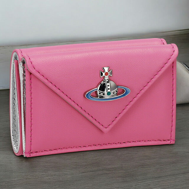 ヴィヴィアン・ウエストウッド 二つ折り財布 レディース ブランド Vivienne Westwood 5107004GU ピンク 5107004GUNAPPA-PNK-G410
