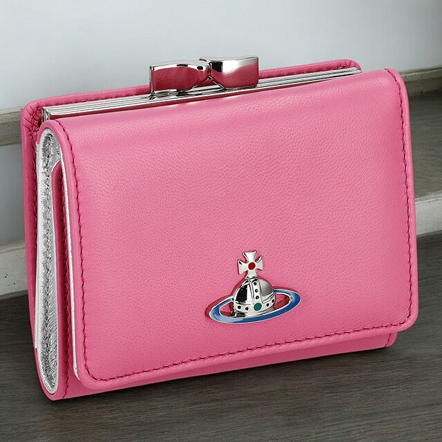 ヴィヴィアン・ウエストウッド 三つ折り財布 レディース ブランド Vivienne Westwood 5115002AU ピンク 5115002AUNAPPA-PNK-G410