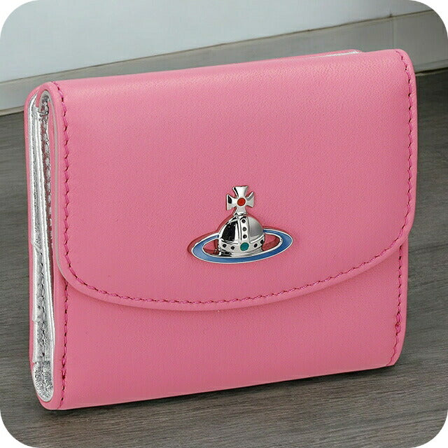 ヴィヴィアン・ウエストウッド 二つ折り財布 レディース ブランド Vivienne Westwood 5115002BU ピンク 5115002BUNAPPA-PNK-G410