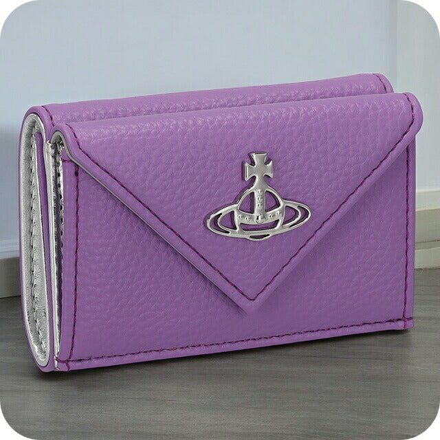 ヴィヴィアン・ウエストウッド 三つ折り財布 レディース ブランド Vivienne Westwood 51150009 パープル 51150009REVEGRA-PPL-J401