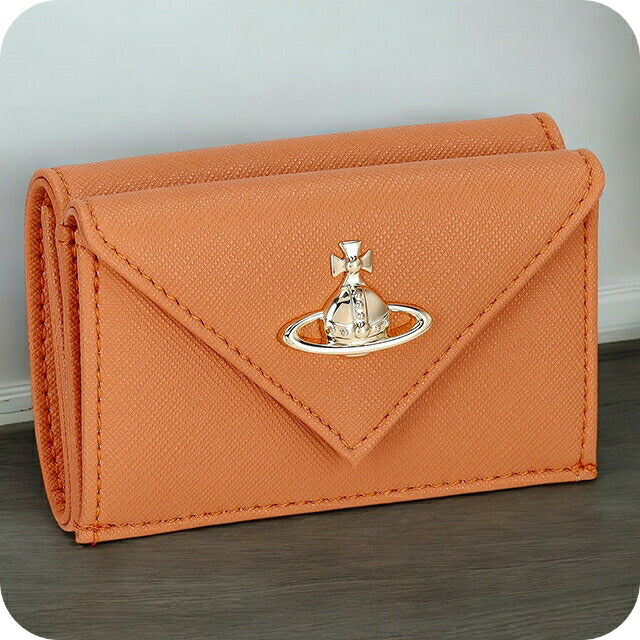 ヴィヴィアン・ウエストウッド 三つ折り財布 レディース ブランド Vivienne Westwood 51010057U オレンジ 51010057USAFFBI-ORG-F401