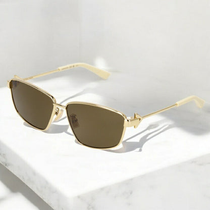 ボッテガ・ヴェネタ サングラス レディース ブランド BOTTEGA VENETA BV1185S ゴールド/ブラウン BV1185S-002-SMT-SUN-LDY