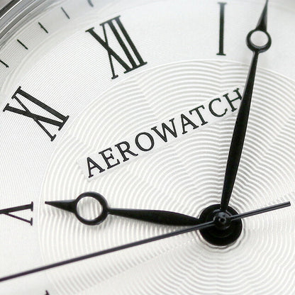 アエロウォッチ クオーツ 懐中時計 AEROWATCH 45828-PD01 ホワイト 白 スイス製 45828-PD01