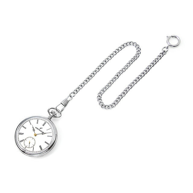 アエロウォッチ 手巻き 懐中時計 メンズ レディース ペンダントウォッチ AEROWATCH 50827 PD03 アナログ ホワイト 白 スイス製 50827-PD03
