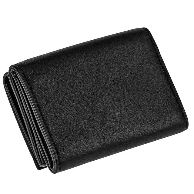 ボッテガ・ヴェネタ 三つ折り財布 メンズ ブランド BOTTEGA VENETA イントレチャート レザー 515385 VO0B2 8885 ブラック 515385-VO0B2-8885