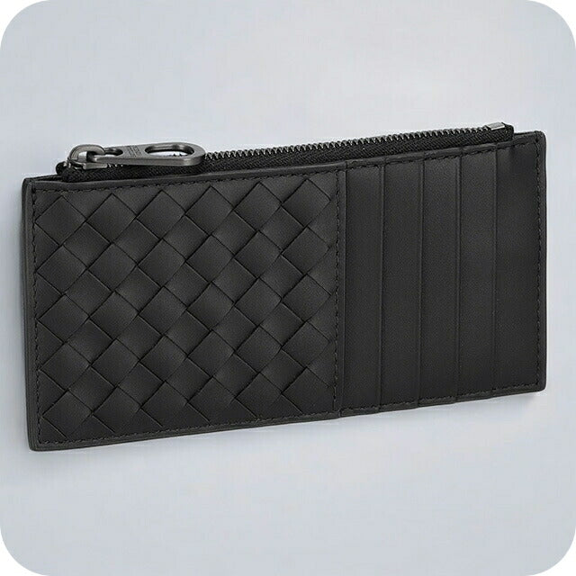 ボッテガ・ヴェネタ コインケース メンズ ブランド BOTTEGA VENETA イントレチャート 566430 V47W1 1275 ブラック 566430-V47W1-1275