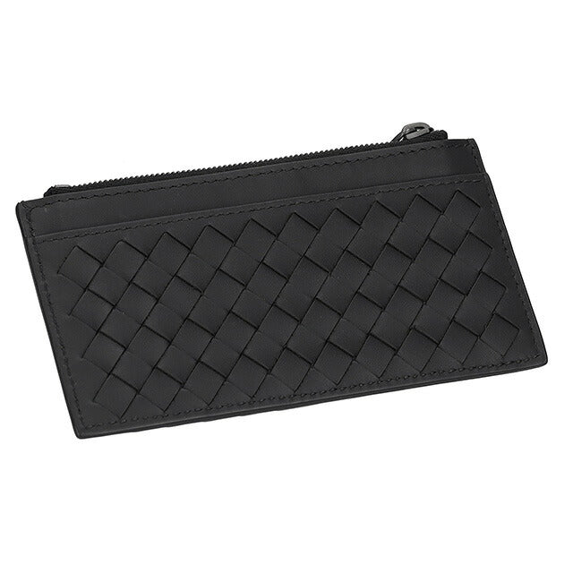 ボッテガ・ヴェネタ コインケース メンズ ブランド BOTTEGA VENETA イントレチャート 566430 V47W1 1275 ブラック 566430-V47W1-1275