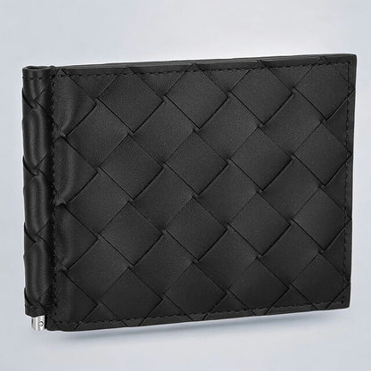 ボッテガ・ヴェネタ 二つ折り財布 メンズ ブランド BOTTEGA VENETA イントレチャート 592626 V3US1 8803 ブラック 592626-V3US1-8803