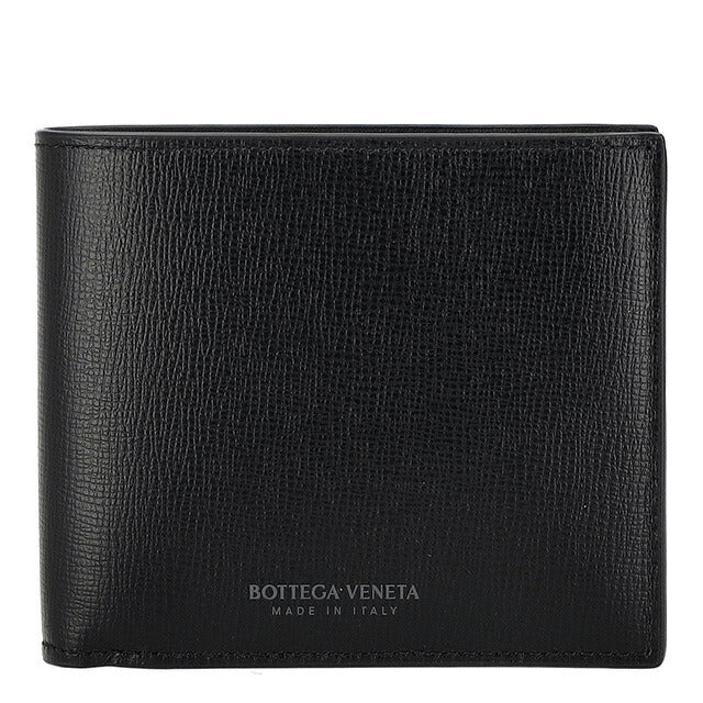 ボッテガ・ヴェネタ 二つ折り財布 メンズ ブランド BOTTEGA VENETA 605721-V48M1 ブラック 605721-V48M1-8803