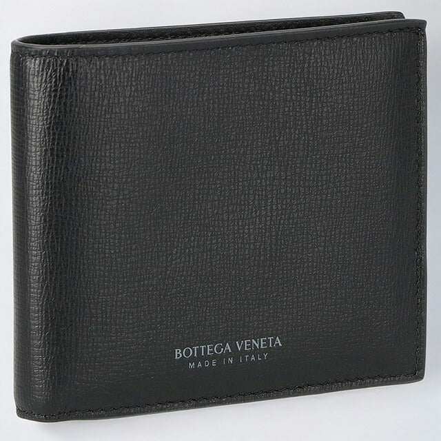 ボッテガ・ヴェネタ 二つ折り財布 メンズ ブランド BOTTEGA VENETA 605721 VMA82 8803 ブラック 605721-VMA82-8803