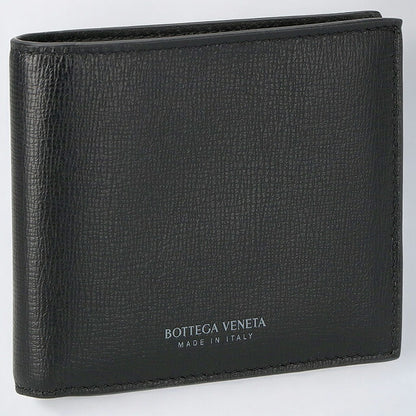 ボッテガ・ヴェネタ 二つ折り財布 メンズ ブランド BOTTEGA VENETA 605721 VMA82 8803 ブラック 605721-VMA82-8803
