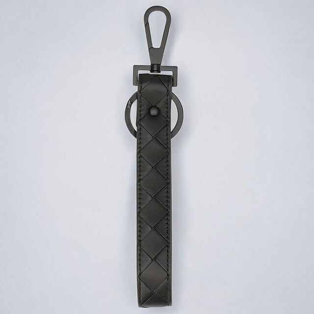 ボッテガ・ヴェネタ キーリング メンズ レディース ブランド BOTTEGA VENETA イントレチャート 607492 VCPQ1 8984 ブラック 607492-VCPQ1-8984