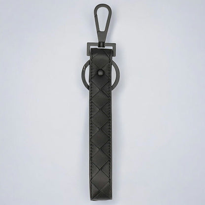 ボッテガ・ヴェネタ キーリング メンズ レディース ブランド BOTTEGA VENETA イントレチャート 607492 VCPQ1 8984 ブラック 607492-VCPQ1-8984