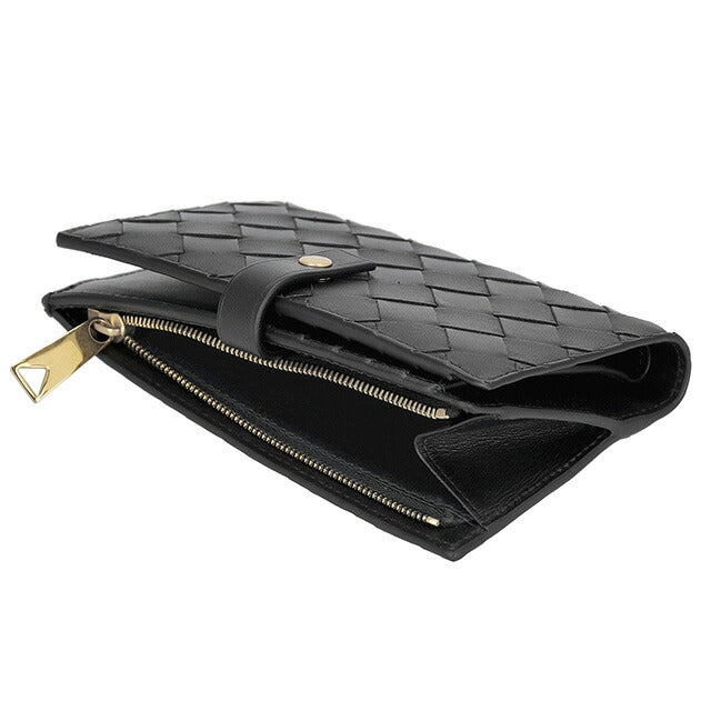 ボッテガ・ヴェネタ 二つ折り財布 メンズ レディース ブランド BOTTEGA VENETA イントレチャート レザー 609070 V3UH2 8425 609070-V3UH2-8425