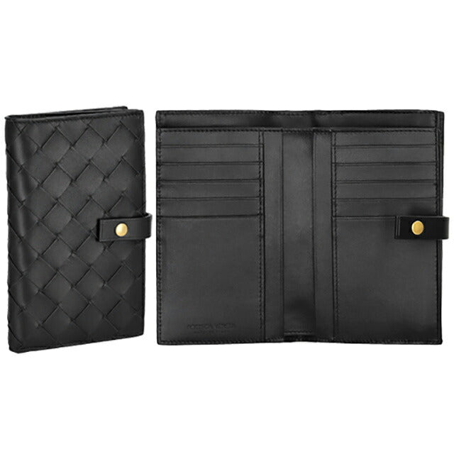 ボッテガ・ヴェネタ 二つ折り財布 メンズ レディース ブランド BOTTEGA VENETA イントレチャート レザー 609070 V3UH2 8425 609070-V3UH2-8425
