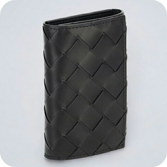 ボッテガ・ヴェネタ キーケース メンズ レディース ブランド BOTTEGA VENETA イントレチャート 630336 V3US1 8803 ブラック 630336-V3US1-8803
