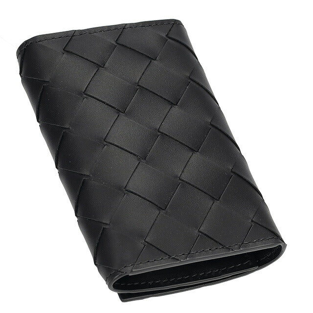 ボッテガ・ヴェネタ キーケース メンズ レディース ブランド BOTTEGA VENETA イントレチャート 630336 V3US1 8803 ブラック 630336-V3US1-8803