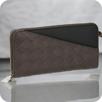 ボッテガ・ヴェネタ 長財布 メンズ ブランド BOTTEGA VENETA 639856-VCPQ7 ダークブラウン/ブラック 639856-VCPQ7-2138