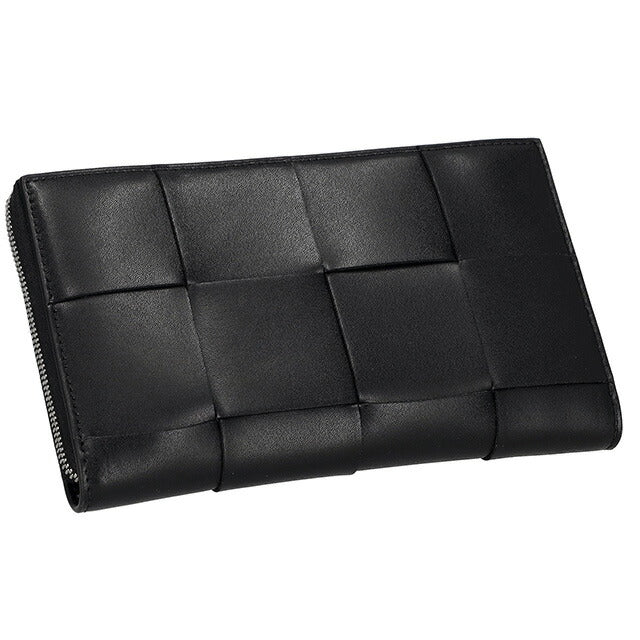 ボッテガ・ヴェネタ 長財布 メンズ レディース ブランド BOTTEGA VENETA レザー 649607-V47V1 ブラック 649607-V47V1-8803