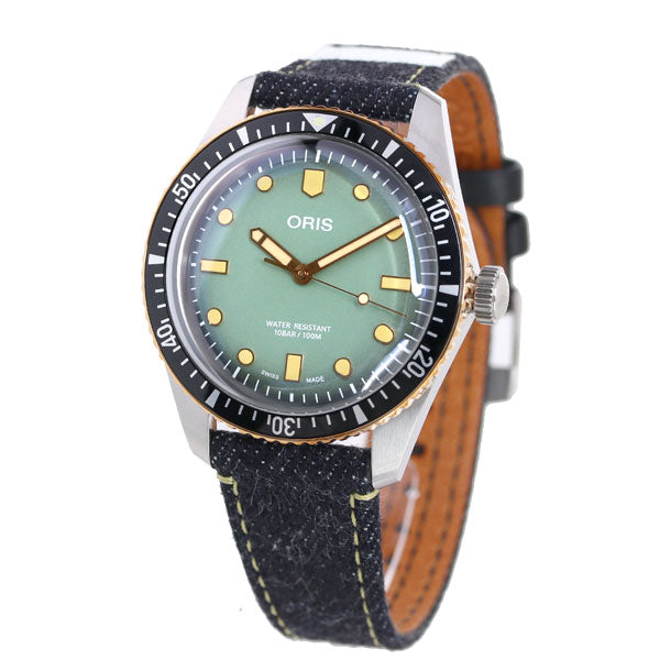 オリス 時計 ダイバーズ 65 40mm 桃太郎ジーンズ 01 733 7707 4337-Set ORIS 腕時計 自動巻き デニム 新品 733-7707-4337SET