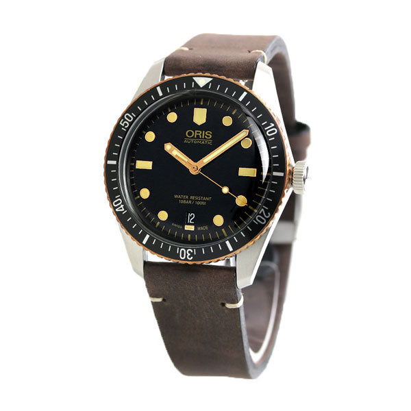 オリス 腕時計 ダイバーズ 65 40mm 01 733 7707 4354-07 5 20 55 ORIS 時計 自動巻き  新品 733-7707-4354LBR