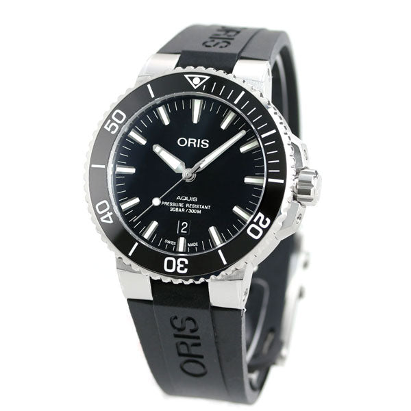 オリス 腕時計 アクイス デイト 43.5mm 01 733 7730 4134-07 4 24 64EB ORIS 時計 自動巻き  新品 733-7730-4134RDBK