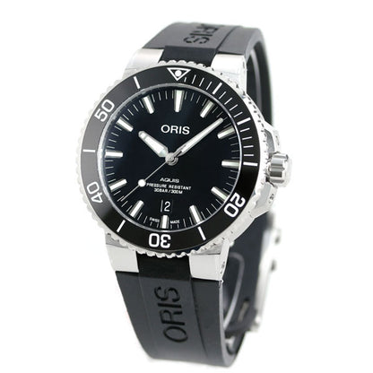 オリス 腕時計 アクイス デイト 43.5mm 01 733 7730 4134-07 4 24 64EB ORIS 時計 自動巻き  新品 733-7730-4134RDBK