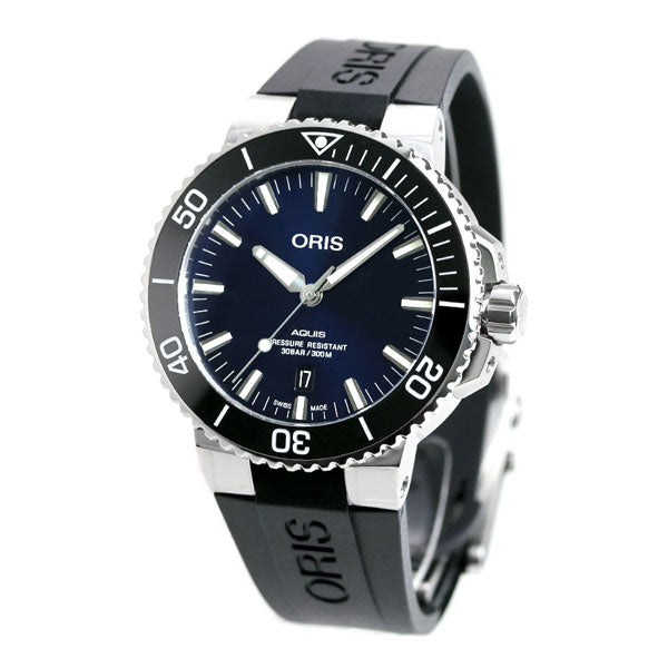オリス 腕時計 アクイス デイト 43.5mm 01 733 7730 4135-07 4 24 64EB ORIS 時計 自動巻き  新品 733-7730-4135RDBK