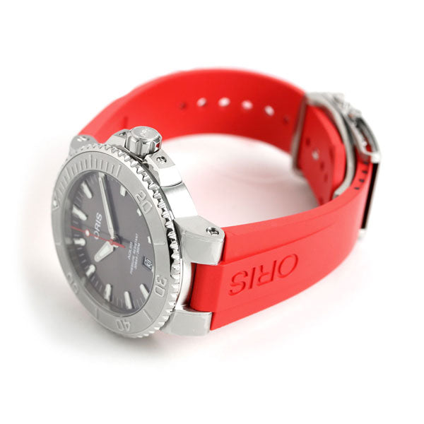 オリス 時計 アクイス デイト レリーフ 43.5mm 01 733 7730 4153-07 4 24 66EB ORIS 腕時計 自動巻き  新品 733-7730-4153RDRE