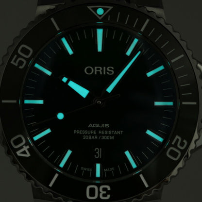 オリス 腕時計 アクイス デイト 43.5mm 01 733 7730 4157-07 8 24 05PEB ORIS 時計 自動巻き  新品 733-7730-4157M