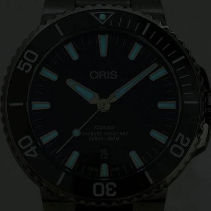 オリス 時計 アクイス デイト 43.5mm 01 733 7730 7153-07 4 24 64TEB ORIS 腕時計 自動巻き チタン 新品 733-7730-7153RDBK