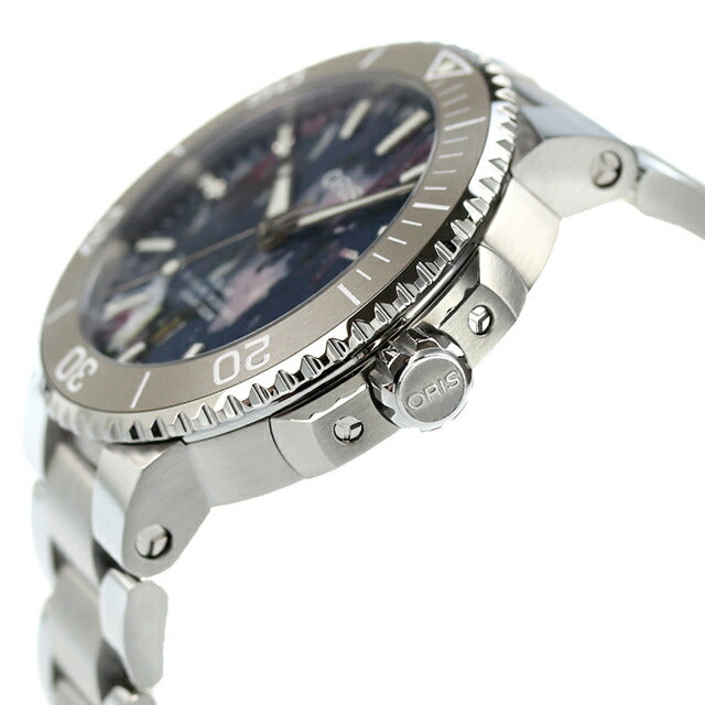 オリス 腕時計 アクイス デイト アップサイクル 41.5mm 01 733 7766 4150-Set ORIS 時計 自動巻き  新品 733-7766-4150-SET