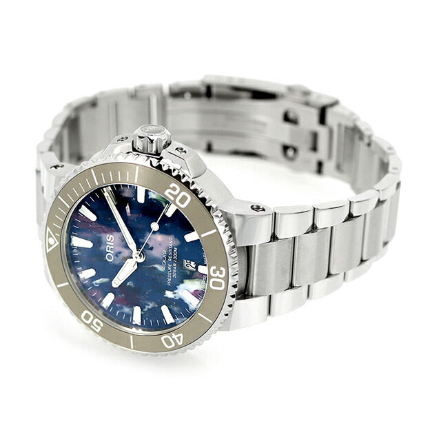 オリス 腕時計 アクイス デイト アップサイクル 41.5mm 01 733 7766 4150-Set ORIS 時計 自動巻き  新品 733-7766-4150-SET