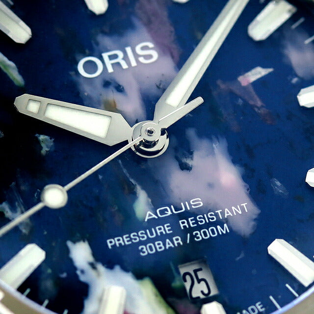 オリス 腕時計 アクイス デイト アップサイクル 41.5mm 01 733 7766 4150-Set ORIS 時計 自動巻き  新品 733-7766-4150-SET