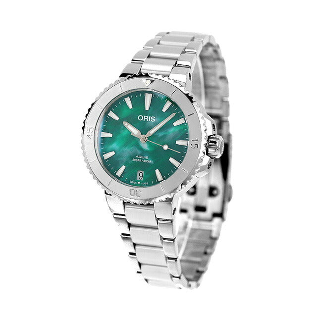 オリス 腕時計 アクイス デイト ブレスネット 36.5mm 01 733 7770 4137-07 8 18 05P ORIS 時計 自動巻き  新品 733-7770-4137MB