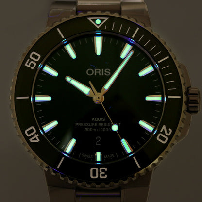 オリス 時計 アクイス デイト 43.5mm 01 733 7789 4157-07 8 23 04PEB ORIS 腕時計 自動巻き 新型 新品 733-7789-4157M