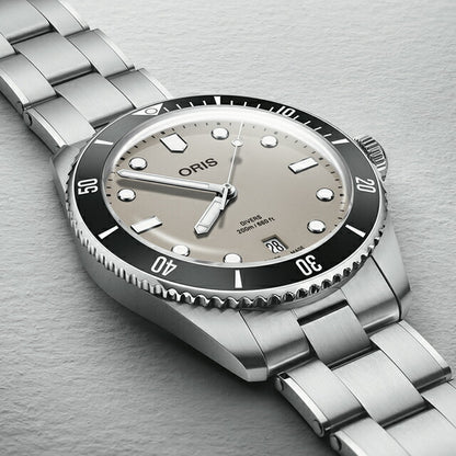 オリス ダイバーズ デイト 39mm 自動巻き 腕時計 ブランド メンズ 替えベルト ORIS 01 733 7795 4051-Set アナログ ブラウン スイス製 733-7795-4051-SET