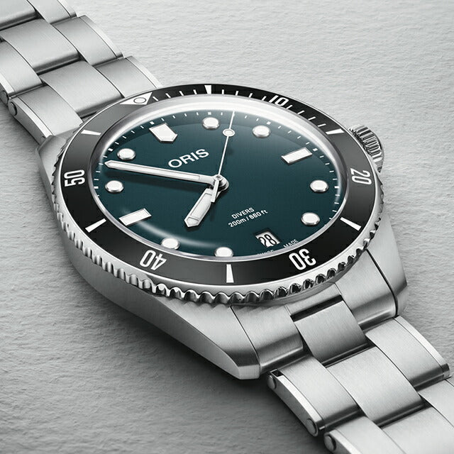 オリス ダイバーズ デイト 39mm 自動巻き 腕時計 ブランド メンズ 替えベルト ORIS 01 733 7795 4055-Set アナログ ブルー スイス製 733-7795-4055-SET