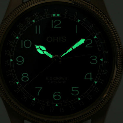 オリス 腕時計 ビッグクラウン ポインターデイト 40mm 01 754 7741 3166-07 5 20 74BR ORIS 時計 自動巻き ブロンズ 銅 新品 754-7741-3166LBR
