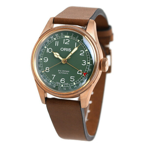 オリス 腕時計 ビッグクラウン ポインターデイト 40mm 80周年 記念モデル 01 754 7741 3167-07 5 20 58BR ORIS 時計 自動巻き ブロンズ 銅 新品 754-7741-3167LBR