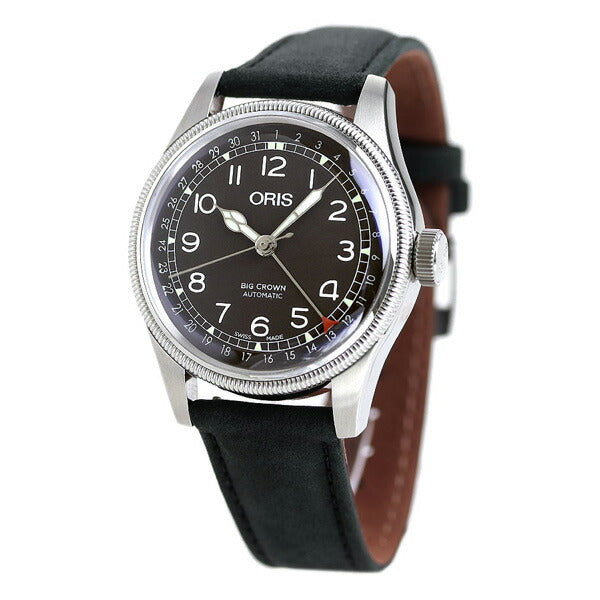 オリス 腕時計 ビッグクラウン ポインターデイト 40mm 01 754 7741 4064-07 5 20 65 ORIS 時計 自動巻き  新品 754-7741-4064LBK