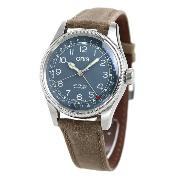 オリス 時計 ビッグクラウン ポインターデイト 40mm 01 754 7741 4065-07 5 20 63 ORIS 腕時計 自動巻き  新品 754-7741-4065LBR
