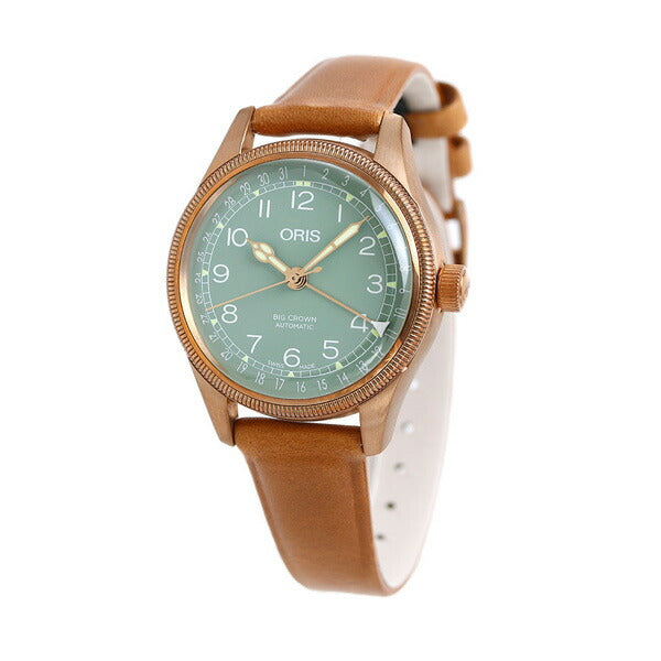 オリス 腕時計 ビッグクラウン ポインターデイト 36mm 01 754 7749 3167-07 5 17 66BR ORIS 時計 自動巻き ブロンズ 銅 新品 754-7749-3167LBR